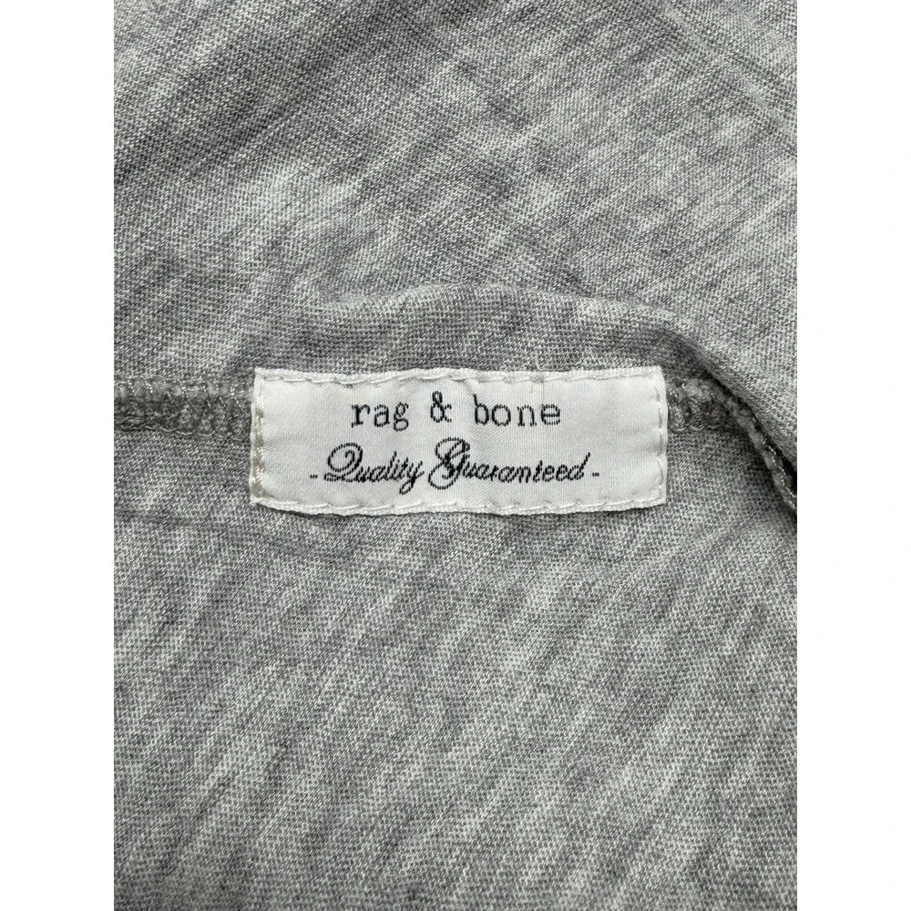 Rag & Bone Dress Womens Large Gray Pima Cotton T-Shirt Casual Lounge Relaxed - Picture 9 of 13